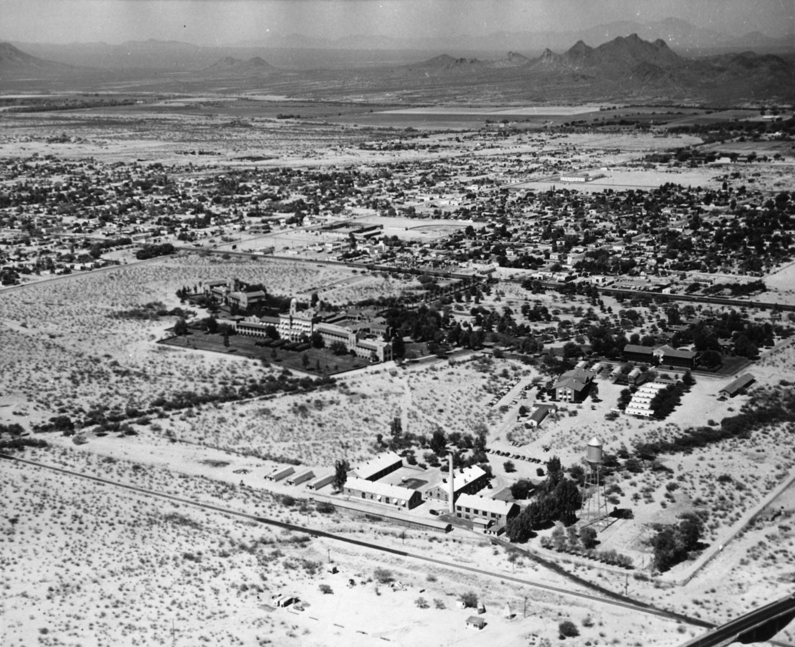 Historic archive aerial photos of Tucson